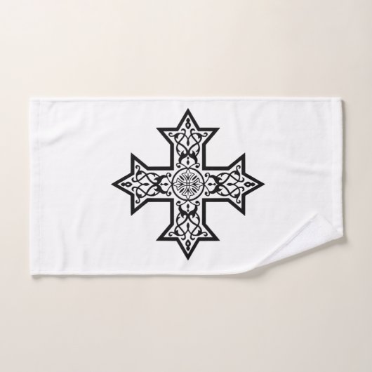 Koptisch kruisje bad handdoek (Handdoek)