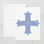Koptisch kruisje briefkaart (Voorkant / Achterkant)