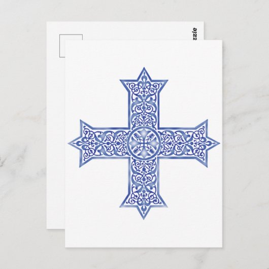 Koptisch kruisje briefkaart (Voorkant / Achterkant)