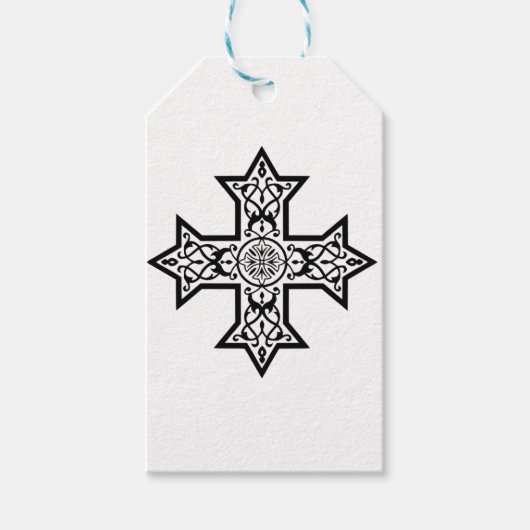 Koptisch kruisje cadeaulabel (Voorkant)