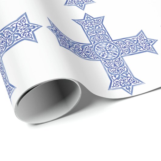 Koptisch kruisje cadeaupapier (Rol Hoek)