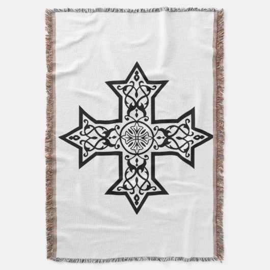 Koptisch kruisje deken (Voorkant Verticaal)