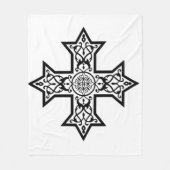 Koptisch kruisje fleece deken (Voorkant)