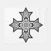 Koptisch kruisje fleece deken (Voorkant (Horizontaal))