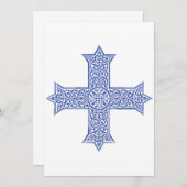 Koptisch kruisje kaart (Voorkant / Achterkant)