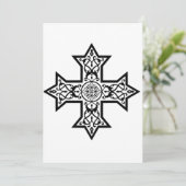 Koptisch kruisje kaart (Staand voorkant)