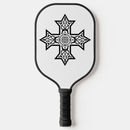 Koptisch kruisje pickleball paddle (Voorkant)