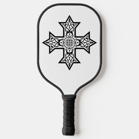 Koptisch kruisje pickleball paddle (Achterkant)