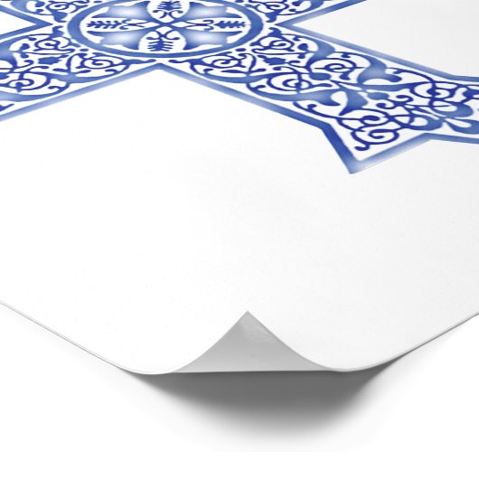 Koptisch kruisje poster (Hoek)