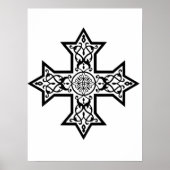 Koptisch kruisje poster (Voorkant)