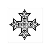 Koptisch kruisje rubberstempel (Afrduk)