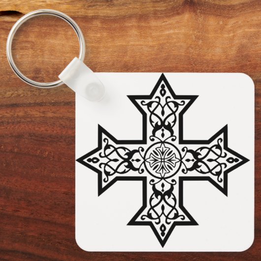 Koptisch kruisje sleutelhanger (Voorkant)