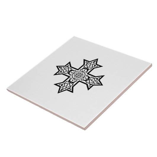 Koptisch kruisje tegeltje (Zijkant)