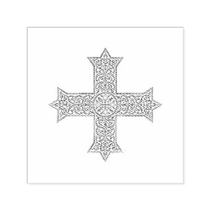Koptisch kruisje zelfinktende stempel