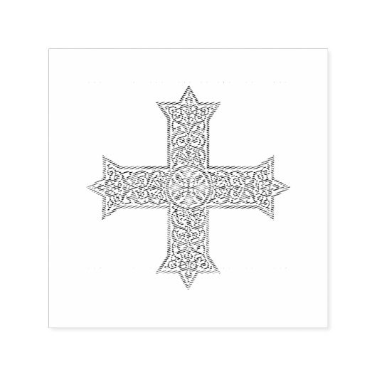 Koptisch kruisje  zelfinktende stempel (Design)