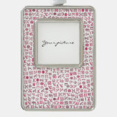 Koptisch Verzilverd Omlijst Ornament (Voorkant)