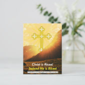 Koptische Christus is Risen. Paasgroet Feestdagenkaart (Staand voorkant)