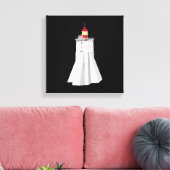 Kopu Lighthouse Canvas Afdruk (Insitu (Woonkamer))