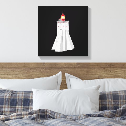Kopu Lighthouse Canvas Afdruk (Insitu (Slaapkamer))