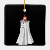 Kopu Lighthouse Keramisch Ornament (Achterkant)