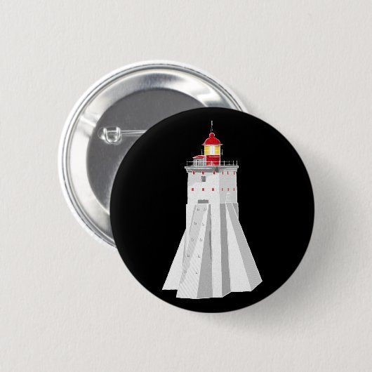 Kopu Lighthouse Ronde Button 5,7 Cm (Voorkant /achterkant)