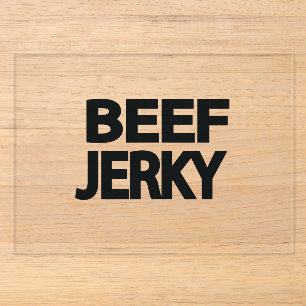 Kopvlees Jerky-typografie Acryl Uitnodigingen