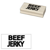 Kopvlees Jerky Typografie Rubberstempel (Gestempeld)