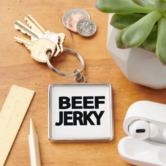 Kopvlees Jerky-typografie  Sleutelhanger (Bureau)