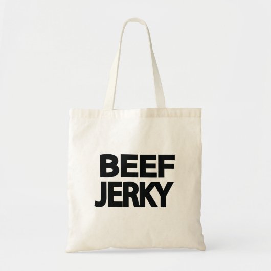 Kopvlees Jerky-typografie Tote Bag (Voorkant)