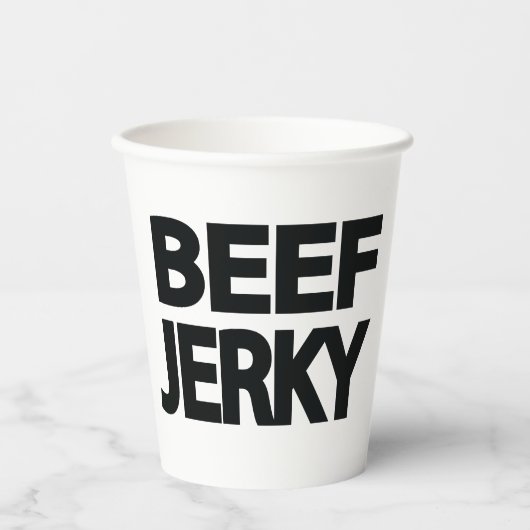Kopvleesdrogen Typografie Papieren Bekers (Voorkant)