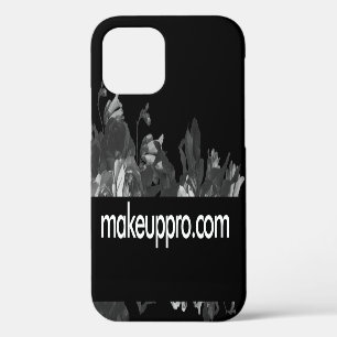 Kopwit Sneeuw Make-up Website Zwarte Rozenboeket iPhone 12 Hoesje