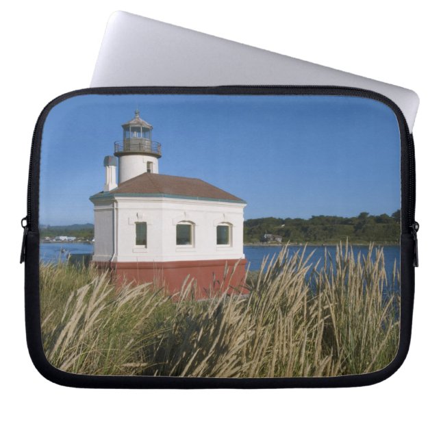 Koquille-vuurtoren, Oregon, Verenigde Staten Laptop Sleeve (Voorkant)