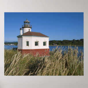 Koquille-vuurtoren, Oregon, Verenigde Staten Poster