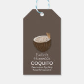 Koquito Recipe Drink Coconut Egg Nog Gift Labels Cadeaulabel (Voorkant)