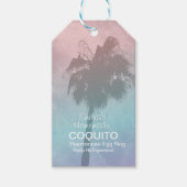 Koquito Recipe Drink Coconut Egg Nog Palm Tree Cadeaulabel (Voorkant)