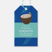 Koquito Recipe Drink Palm Leaf Coconut Egg Nog Cadeaulabel (Voorkant)