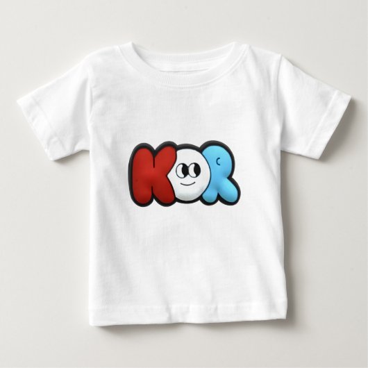 KOR Cartoon Bubble Letter T-shirt (Voorkant)