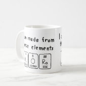 Kora periodieke tabel naam mok (Voorkant links)