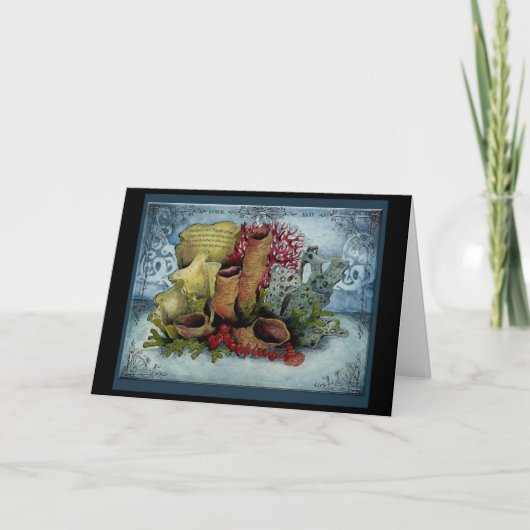 Koraal 35e jaar Trouwen Jubileum cadeaubon Feestdagen Kaart (Voorkant)