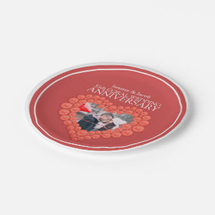 Koraal 35e Jubileum foto hart papier bord