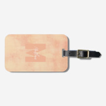 Koraal Aardetone Pasteltinten Monogram Chic