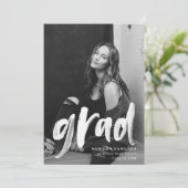 Koraal | Abstract Afstuderen penseelstreken Aankondiging (Staand voorkant)