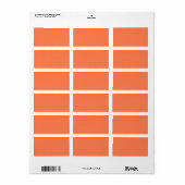 Koraal adreslabel etiket (Full Sheet)