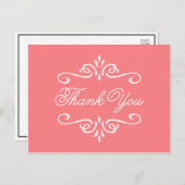  koraal | Afstuderen dank u Briefkaart (Voorkant / Achterkant)