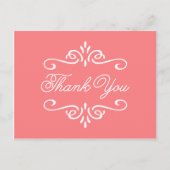  koraal | Afstuderen dank u Briefkaart (Voorkant)