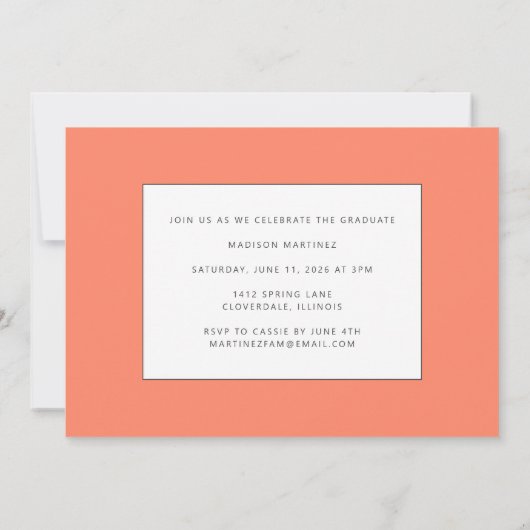 Koraal Afstuderen de Aankondiging van het Afstuder (Achterkant)