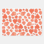 Koraal Agate Textuur Modern Abstract Steen Cadeau Inpakpapier Vel (Voorkant)