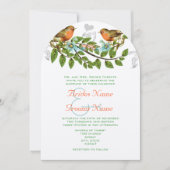 Koraal Apple Aqua Vogelwedstrijd Kaart (Voorkant)