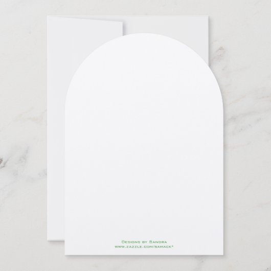 Koraal Apple Aqua Vogelwedstrijd Kaart (Achterkant)