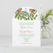 Koraal Apple Aqua Vogelwedstrijd Kaart (Staand voorkant)